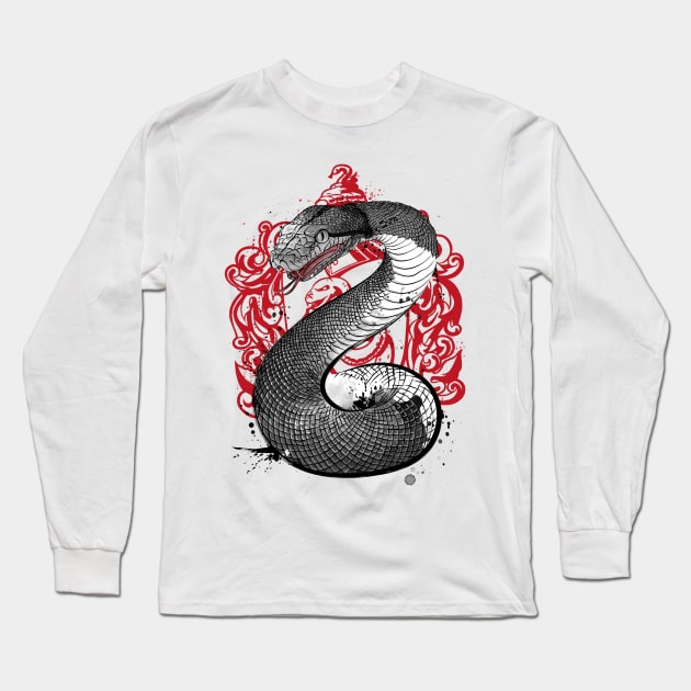 Pride and Ambition sumi e Long Sleeve T-Shirt by DrMonekers